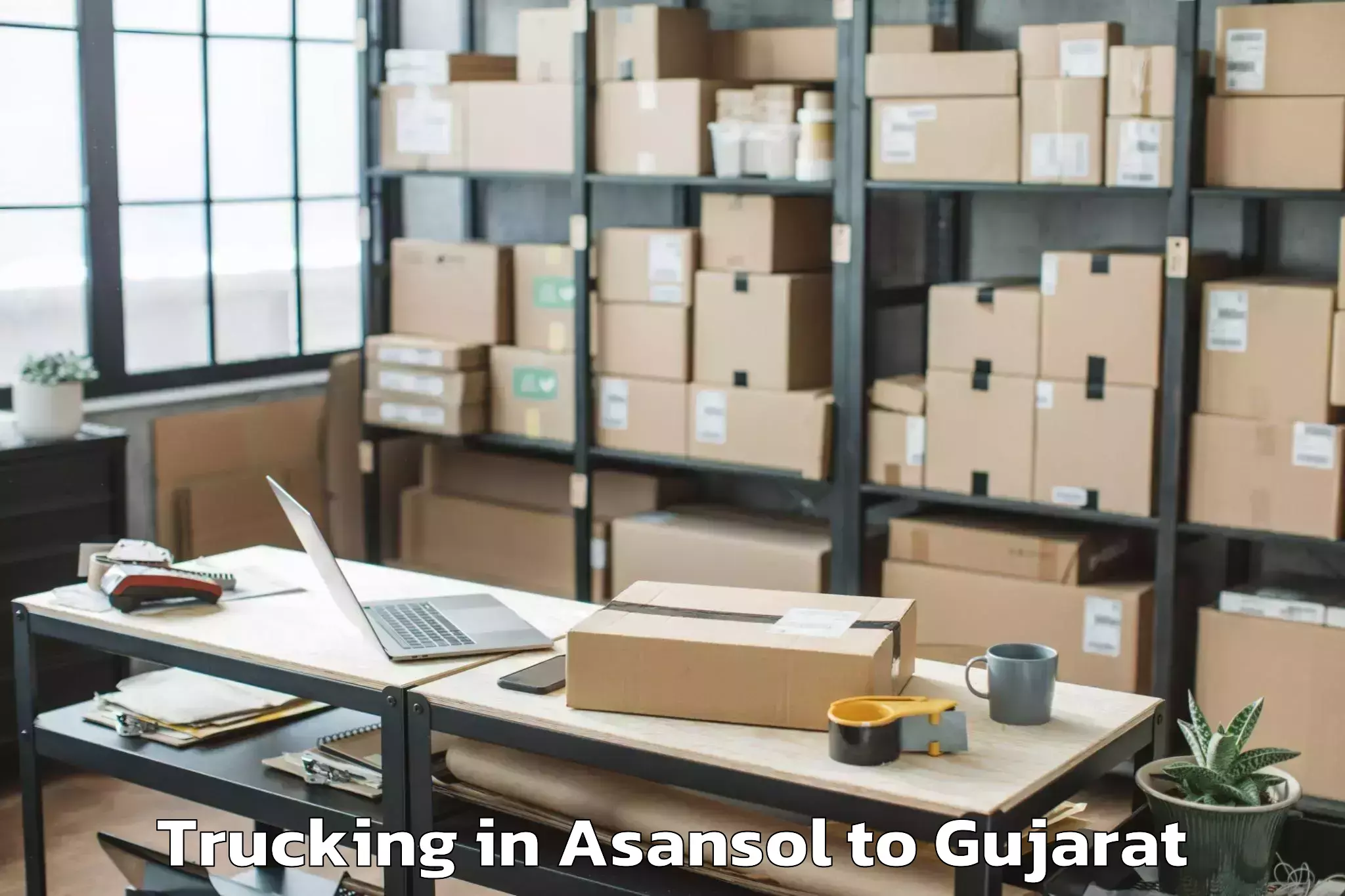 Quality Asansol to Gujarat National Law Universit Trucking